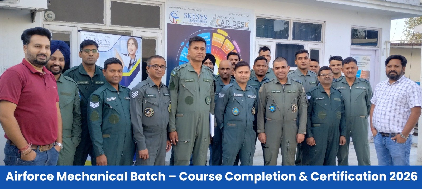 Indian Air Force Mechanical Batch Course Completion with SKYSYS Engineering
