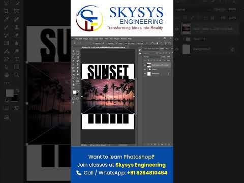 How to Create SUNSET Text Effect in Photoshop